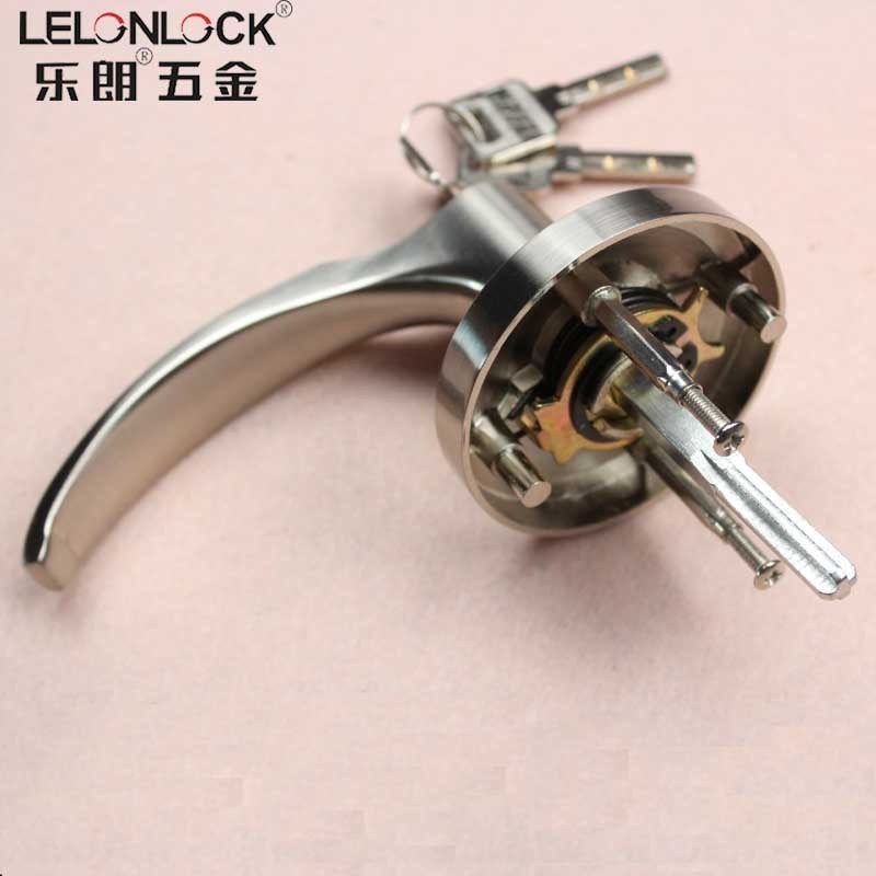 Exterior lever trim lock hardware fitting door handle for push/ press bar panic exit device