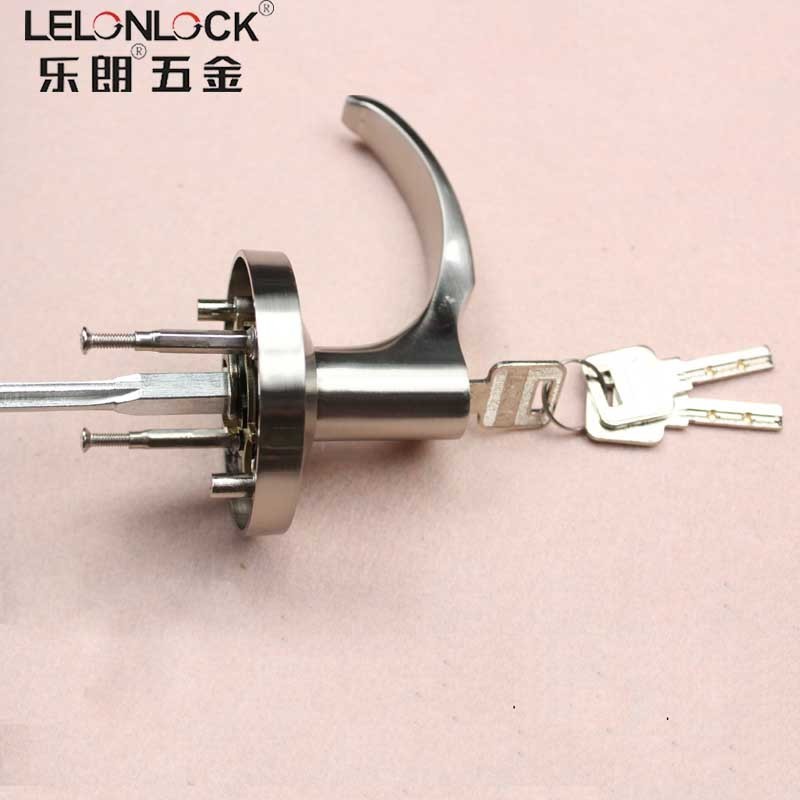 Exterior lever trim lock hardware fitting door handle for push/ press bar panic exit device