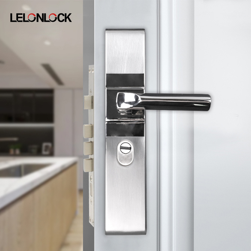 Security main door lock plate handle lock with multi point door lock 304 stainless steel