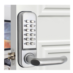 High security second general digital push bottom code door lock