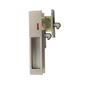 Durable pocket door slide down release Japanese sliding door lock with emergency release bottom