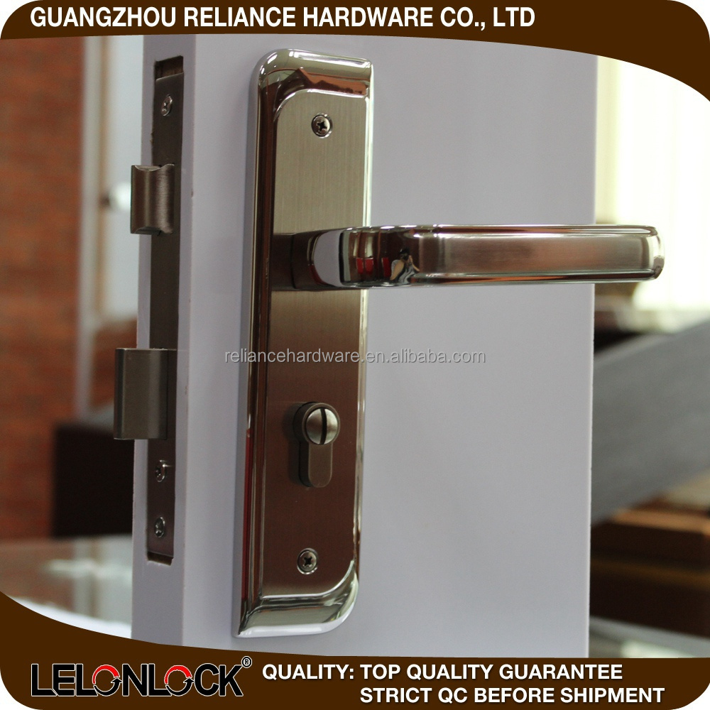 200 mm stainless steel doors handles locks lever with plate