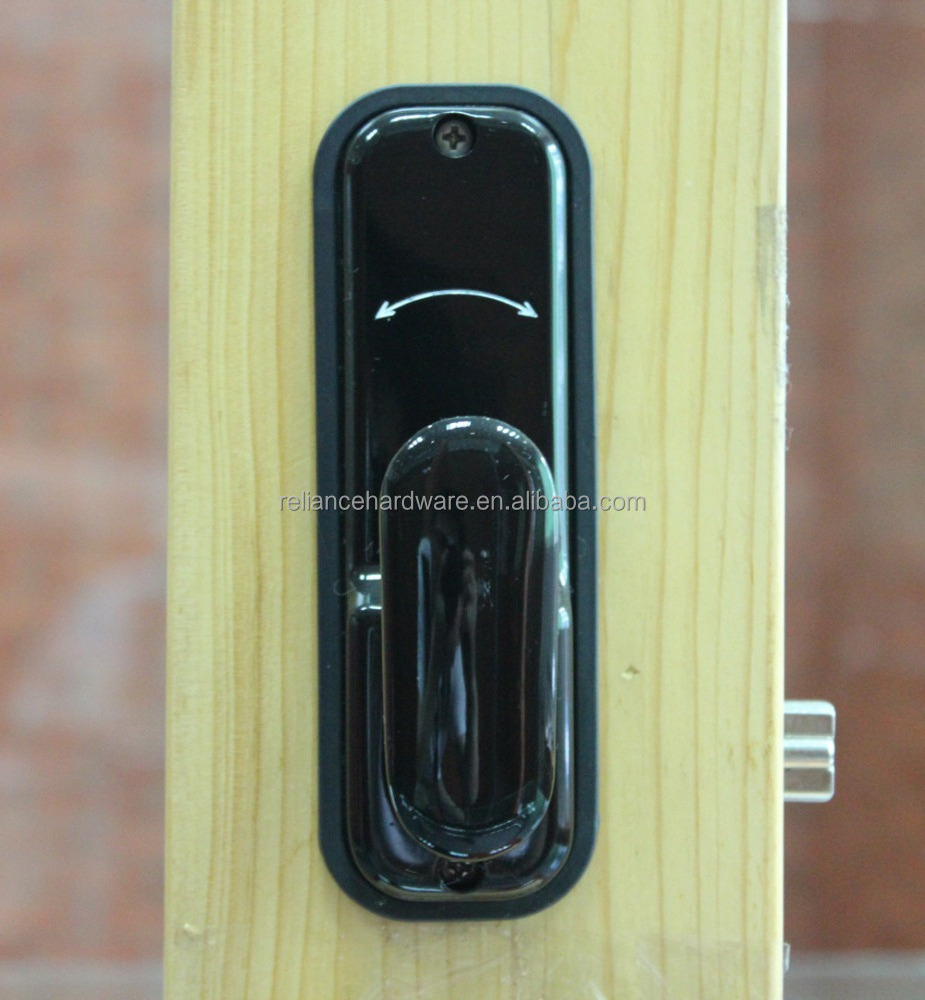 Black combination push button door lock/mechanical code lock