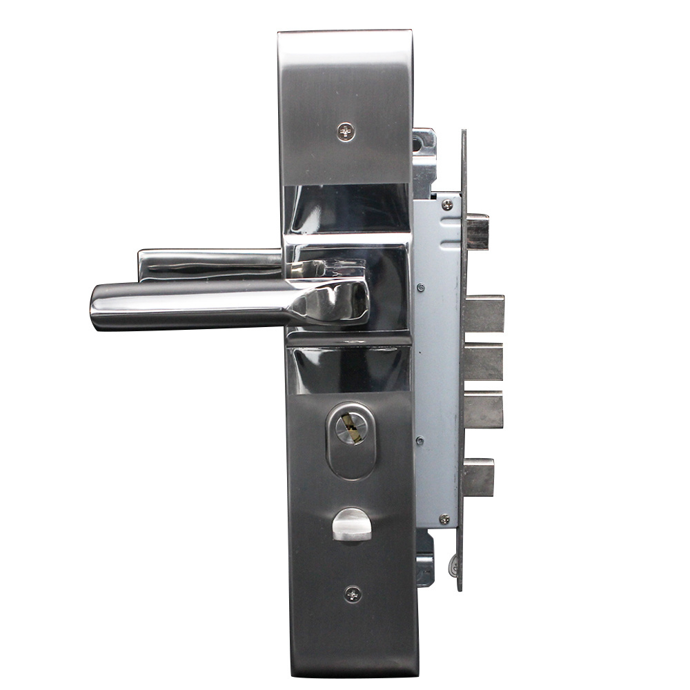 Anti-theft door lock with high standard security with four dead bolt & high security latch for wood door lock