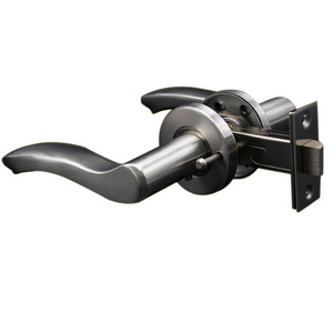 Tubular lever door handle lock stainless steel entry privacy bathroom lock/ toilet door lock