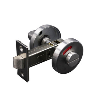 304 stainless steel tumb turn toilet partition door lock with indicator latch drive