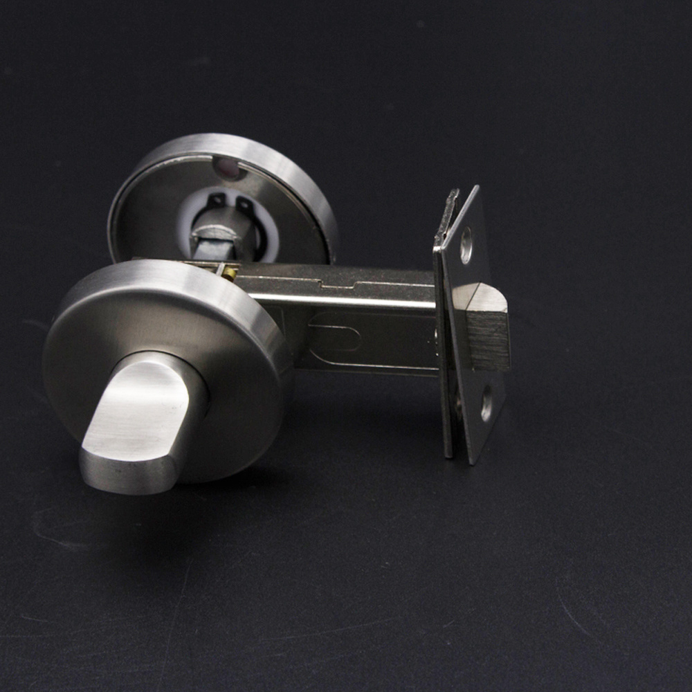 304 stainless steel tumb turn toilet partition door lock with indicator latch drive