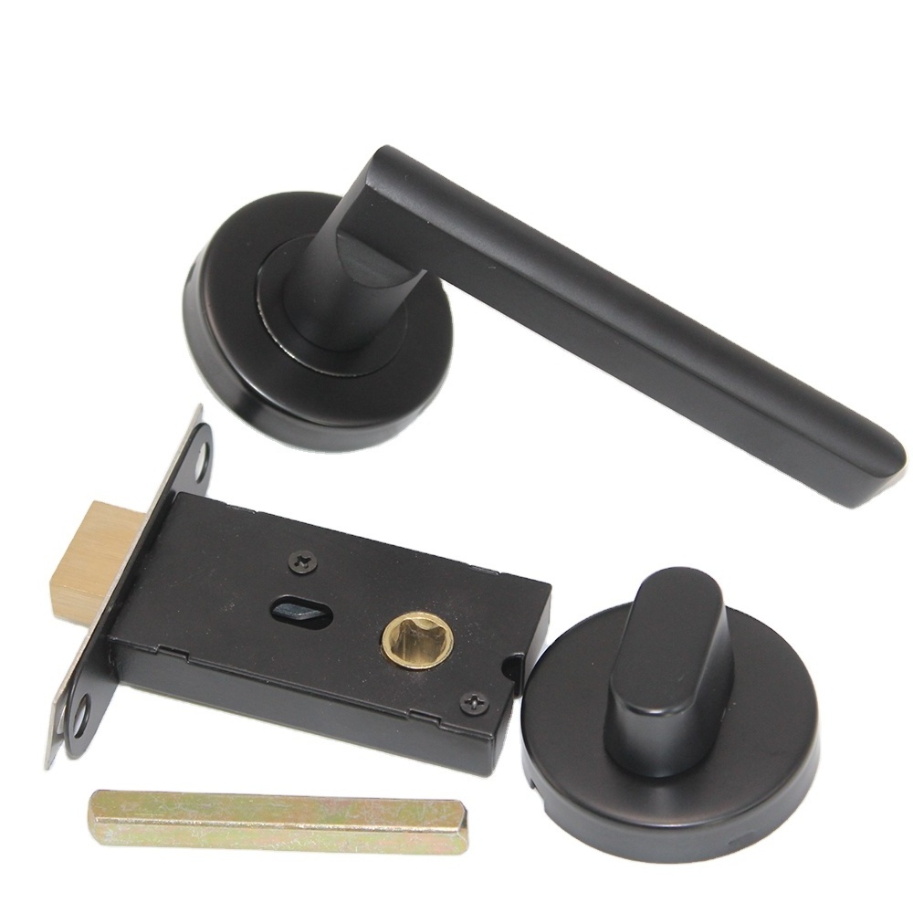 Popular single side deadbolt keyless deadbolt door lock in matt black finish