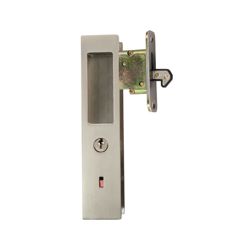 Durable pocket door slide down release Japanese sliding door lock with emergency release bottom