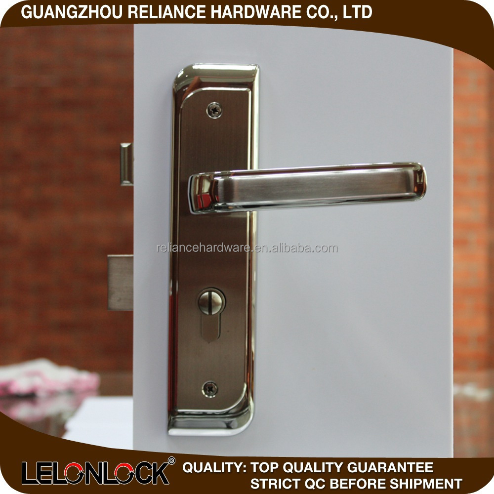 200 mm stainless steel doors handles locks lever with plate