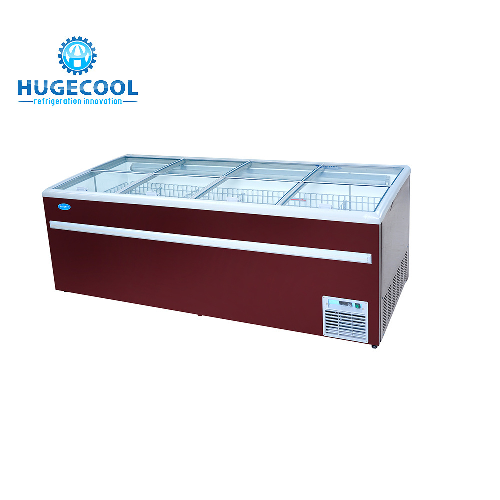 Commercial Supermarket glass door freezer