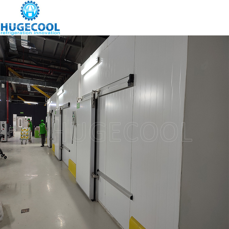 Commercial factory  cold storage freezing blast freezer room for potato meat, fish, chicken, seafood with refrigeration unit