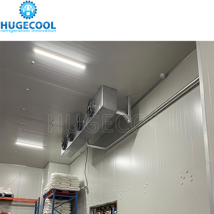 air cooling system frozen chicken seafood food walk in chiller