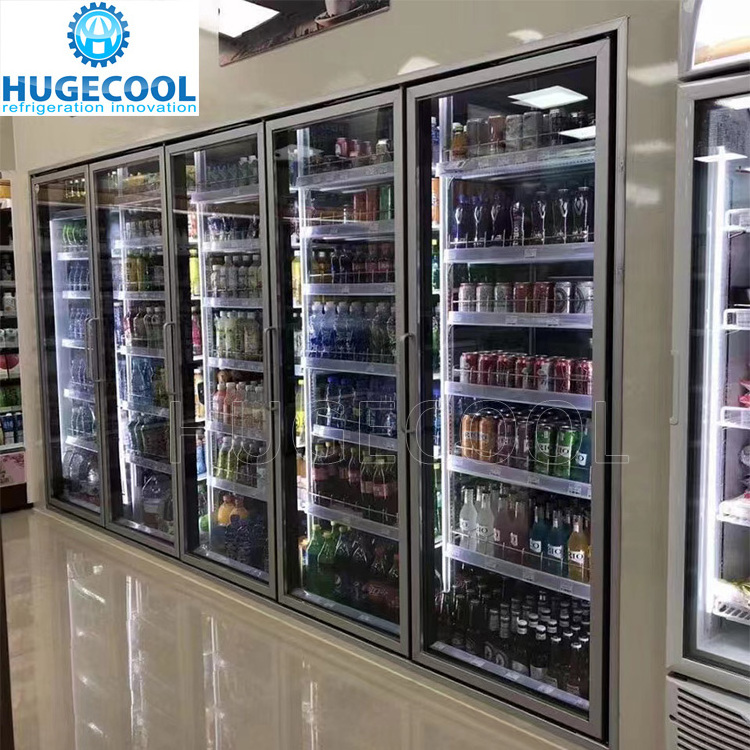 Gas station display walk in cooler walk in chiller with shelf