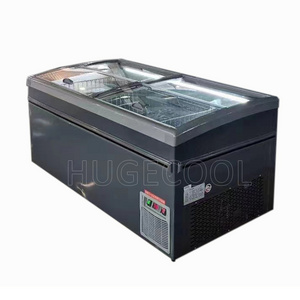 Manufacturer low temperature -20 supermarket top open big capacity deep island chest freezer