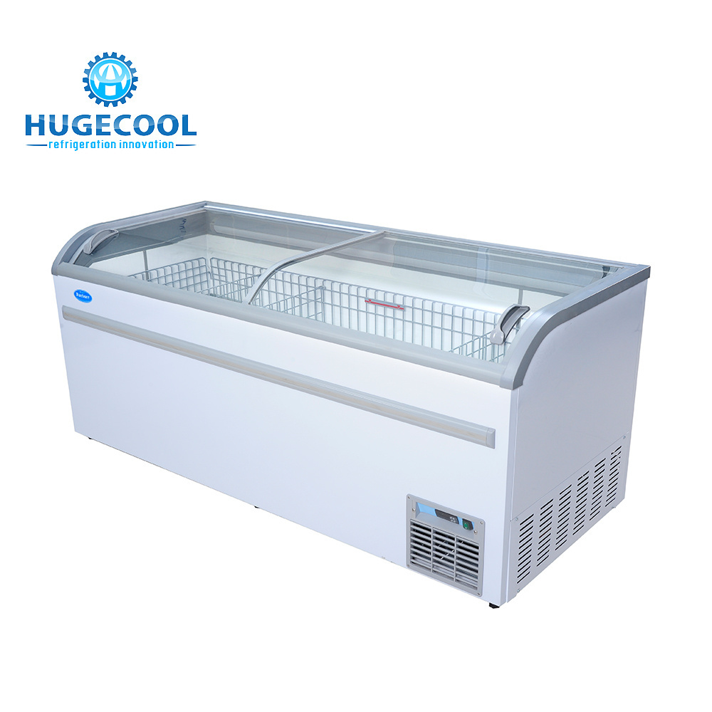 Commercial Supermarket glass door freezer