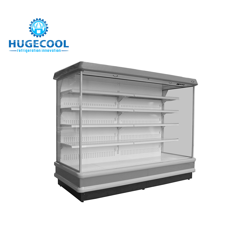 Upright glass door display fridge freezer with low price