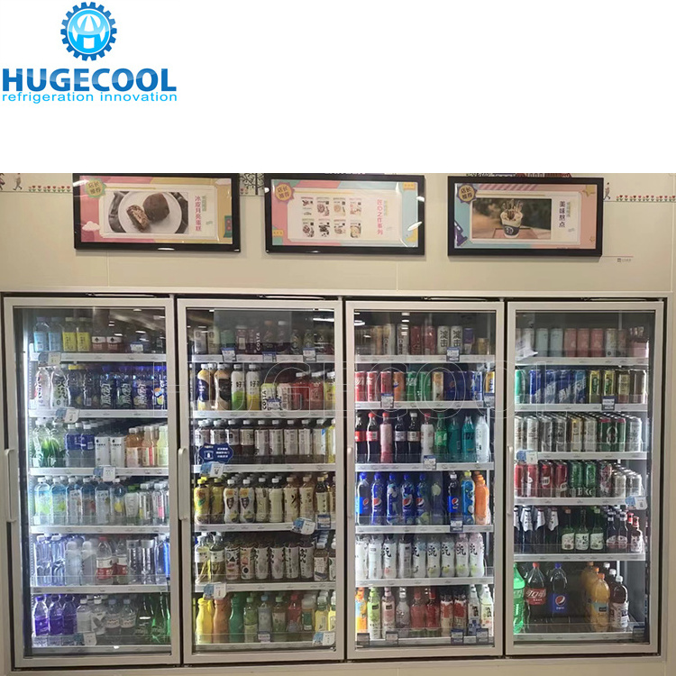 Gas station display walk in cooler walk in chiller with shelf