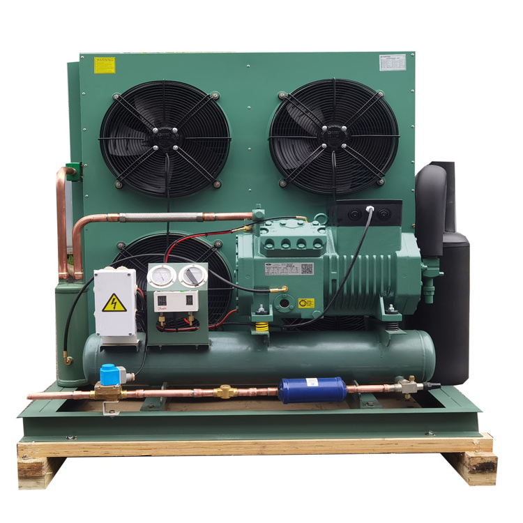 Low Temp Refrigeration Air Cooling Equipment R404a Refrigerant Cold Room Open Type Condensing Unit