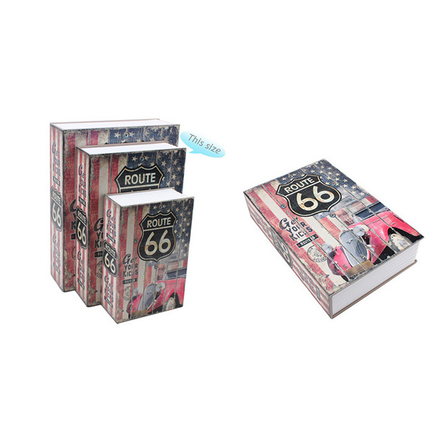 Hidden Metal Book Safe Box  With Combination Lock