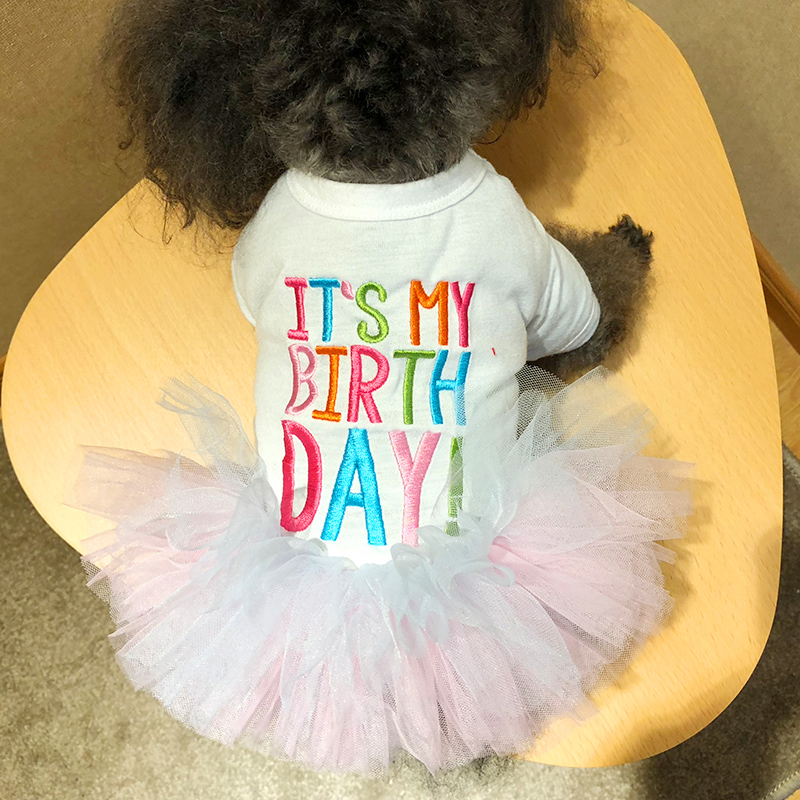 WHOLESALE Dog Birthday Clothes Summer Dog Dress Tutu Skirt Princess Costume Cat Puppy Clothing Poodle Pomeranian Clothes