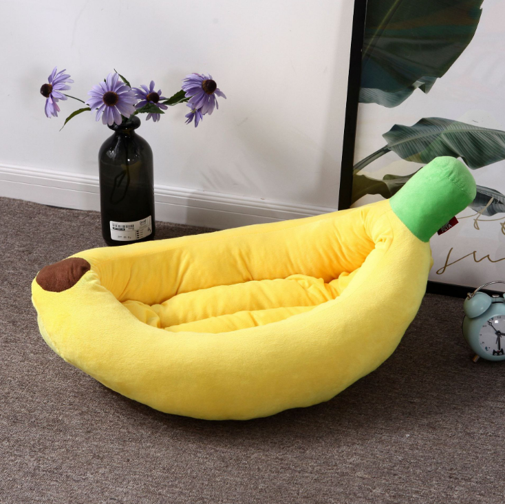 Customized Banana Shape Dog Bed Pet Mat Winter Warm Cute Dog Bed