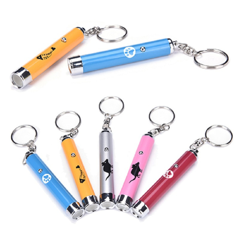 Wholesale Funny Pet LED Laser Toy Creative Funny Toy Pointer Kitten Training  Light Pen With Bright Animation Mouse Shadow