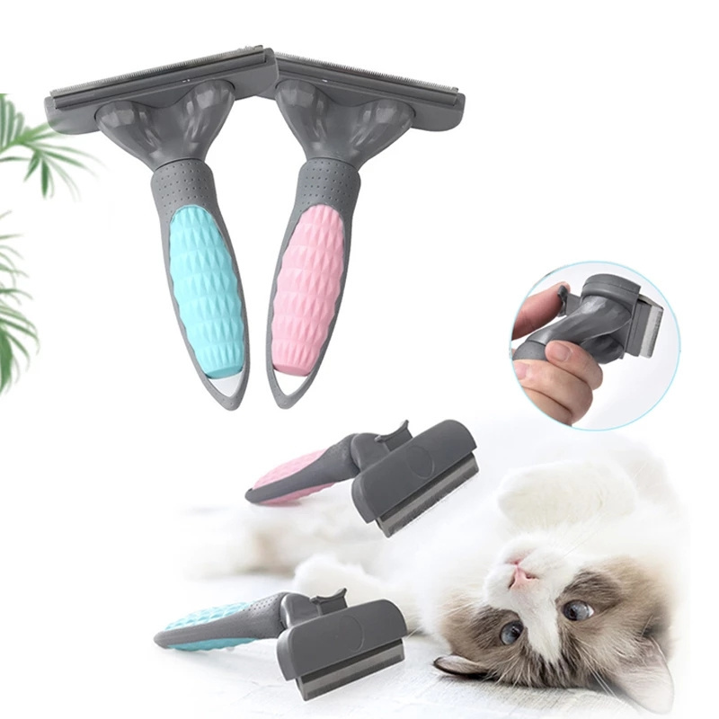 Pet Dog Hair Removal Comb Pet Cat Grooming Clean Brush Deshedding Left Right Hand Hair Removal Brush Hair Shedding Comb For Pets