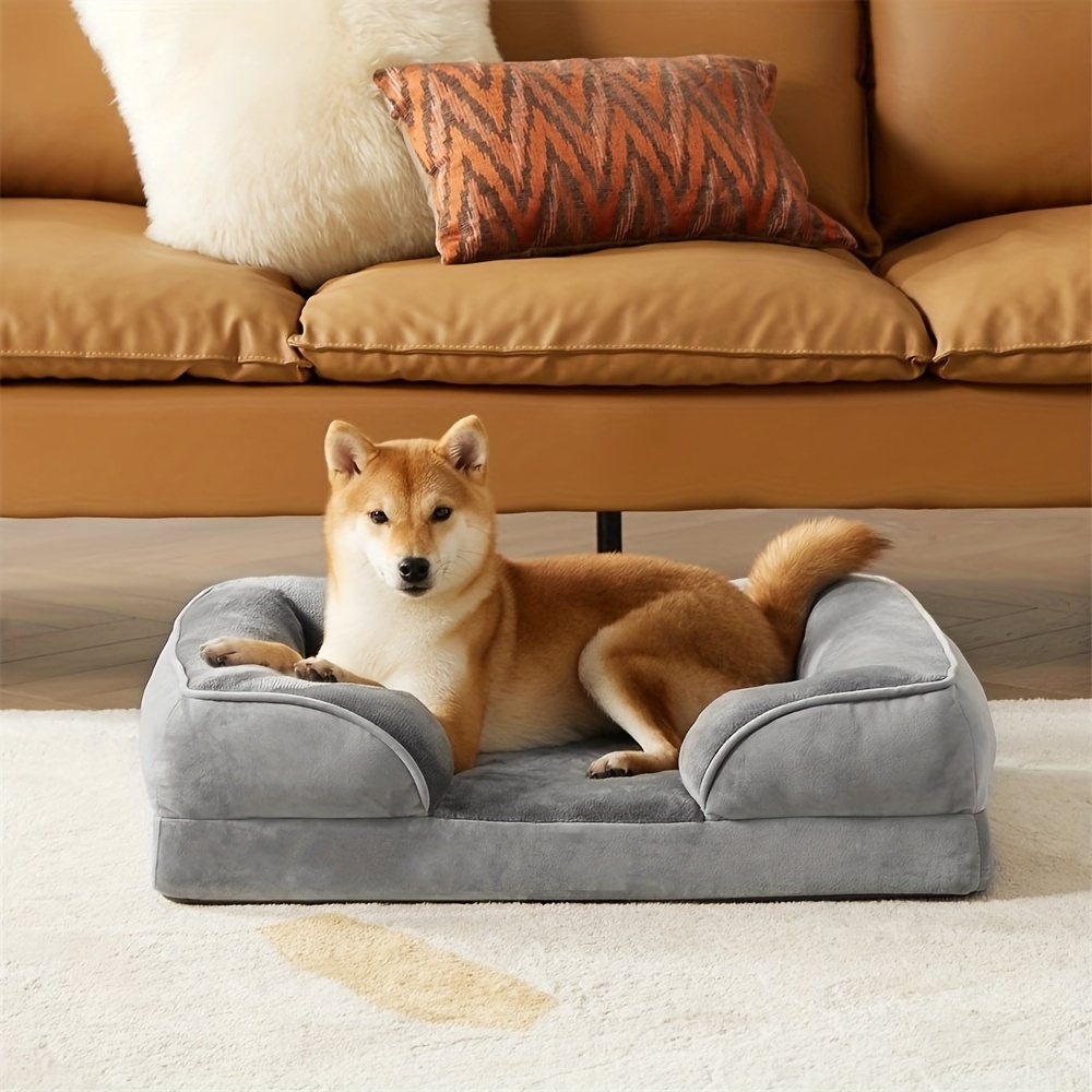 Hot Selling New Style Foam Sofa With Removable Washable Cover Waterproof Lining And Nonskid Bottom Couch Pet Dog Bed