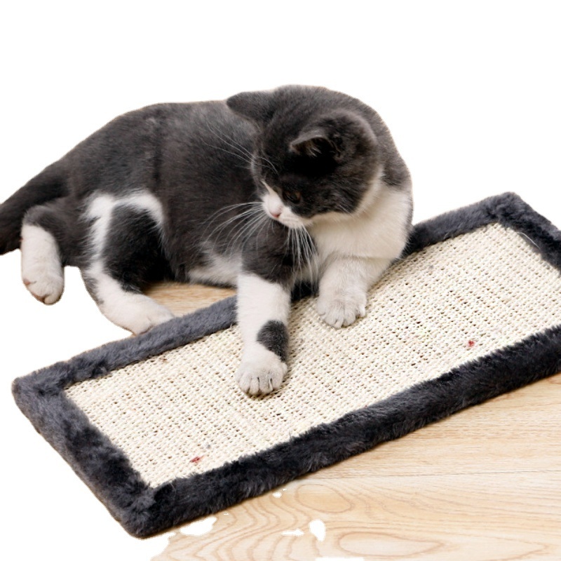 Relipet sisal Cat scratch mat sofa protection mat cat claws grinding pad hanging plush ball Colorful Cat Scratching board