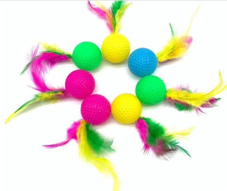 Relipet RLGA007 Wholesale cat sounding toy color golf badminton funny cat gadgets educational pet toys