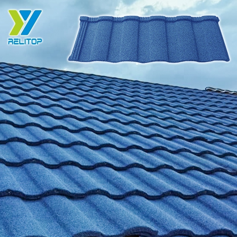 Waterproof Decorative Construction Material Corrugated Roofing Sheet Fire Resistance Stone Coated Roof Tiles Building Materials