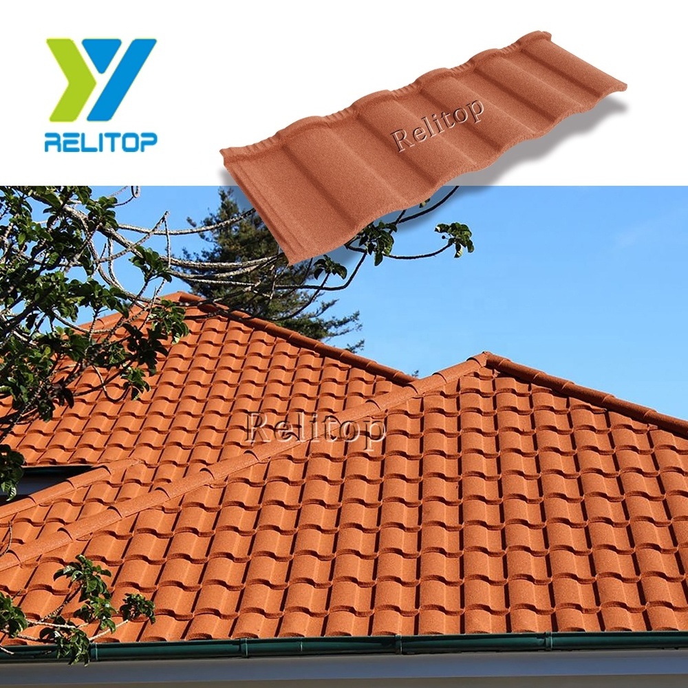 Waterproof Decorative Construction Material Corrugated Roofing Sheet Fire Resistance Stone Coated Roof Tiles Building Materials