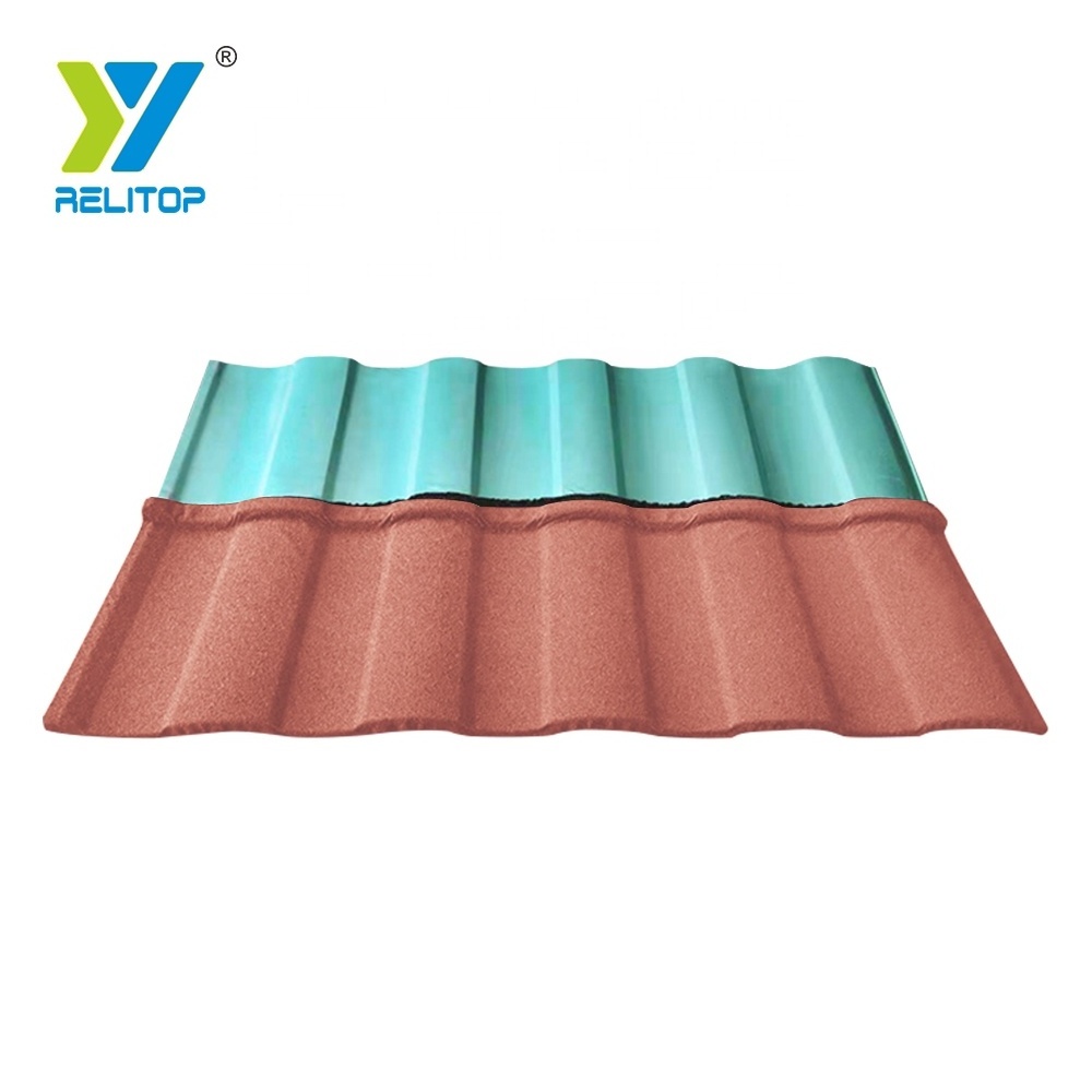 Waterproof Decorative Construction Material Corrugated Roofing Sheet Fire Resistance Stone Coated Roof Tiles Building Materials