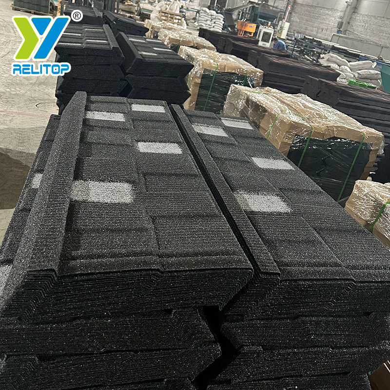 Roof Tiles 0.4mm Stone Coated Roofing Tile Metal Shingles Roof Tile From China