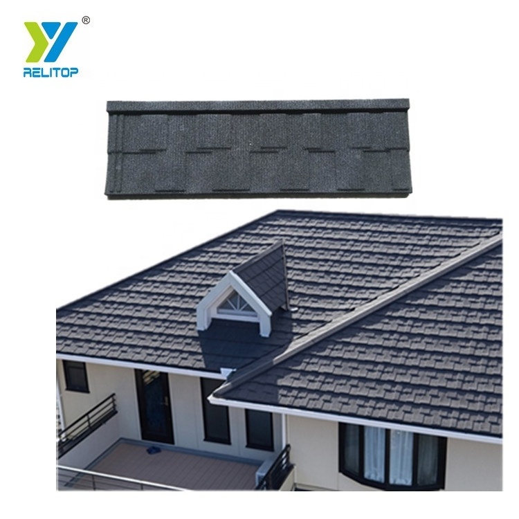 Relitop factory wholesale colorful stone coated metal steel roofing sheet price aluminum roof tile