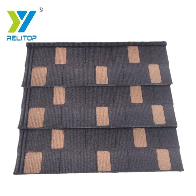 Relitop factory wholesale colorful stone coated metal steel roofing sheet price aluminum roof tile