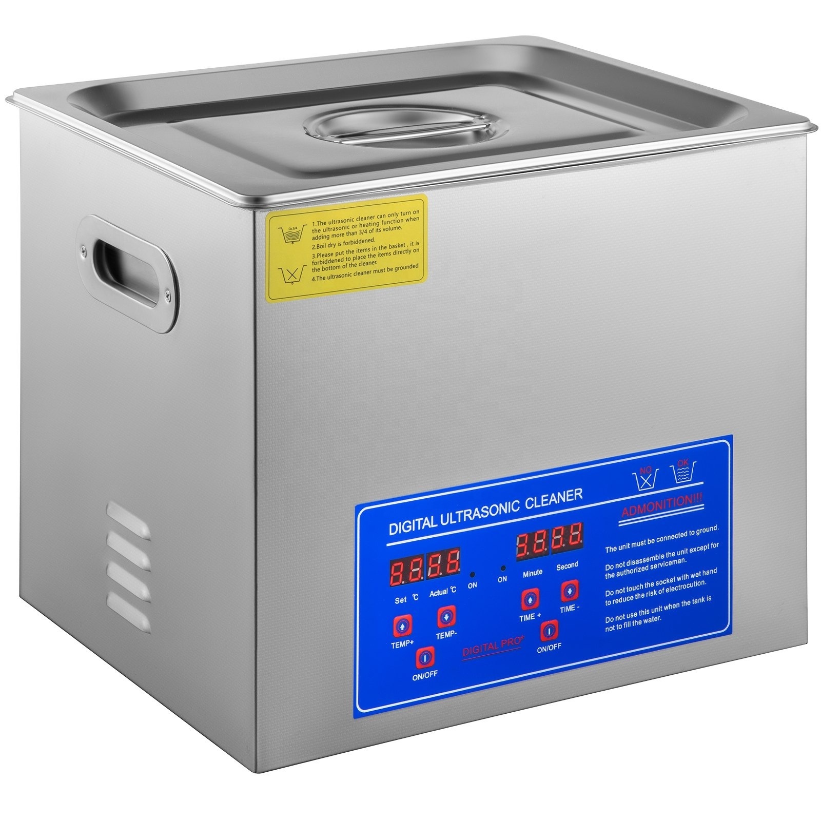 2-30L Industrial Ultrasonic Cleaner 30L Industry Circuit Printhead DPF Block Parts Engine Cleaning Machine