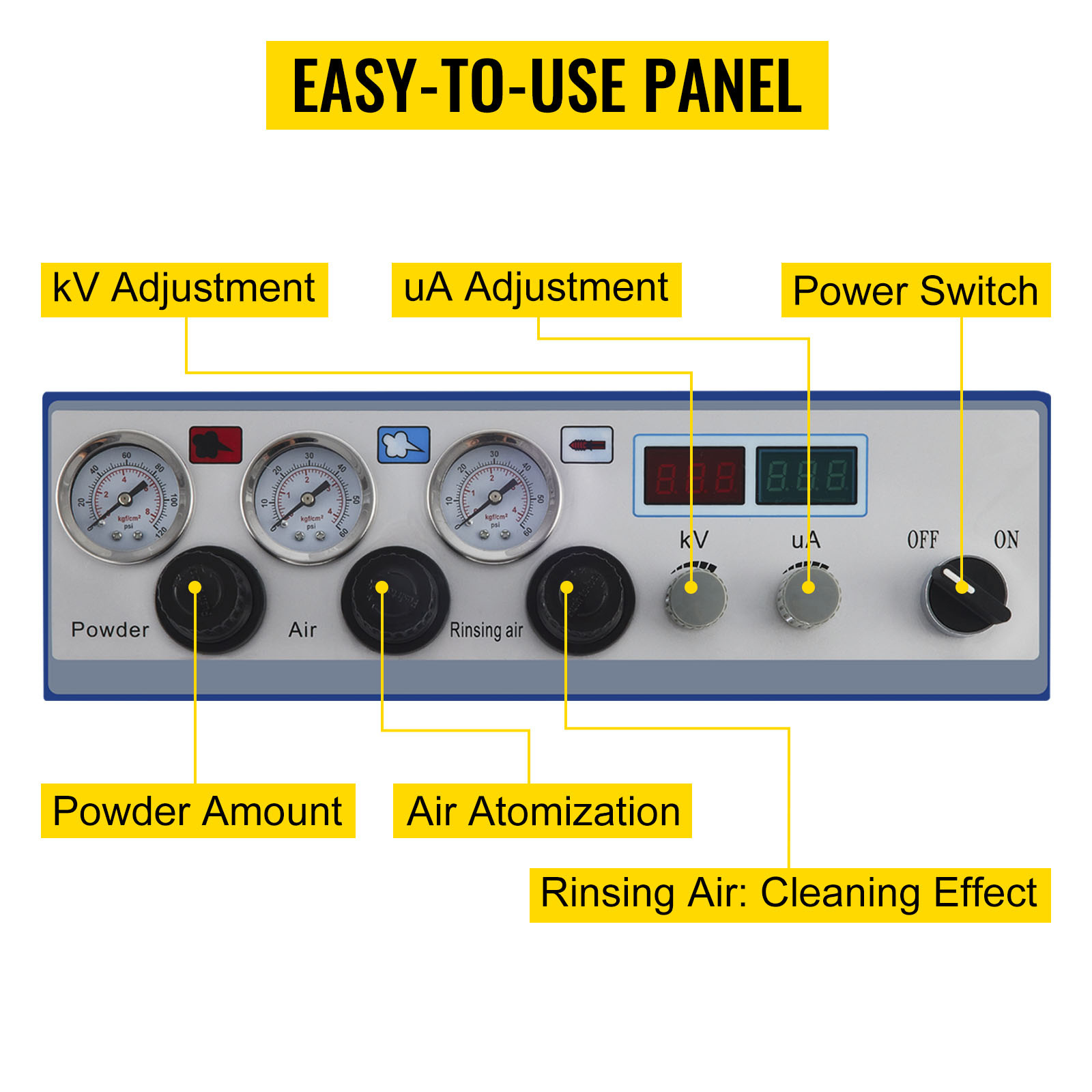 WX-301 958 101 Hot sale Metal / PTFE / Epoxy Powder Electrostatic Powder Coating Machine