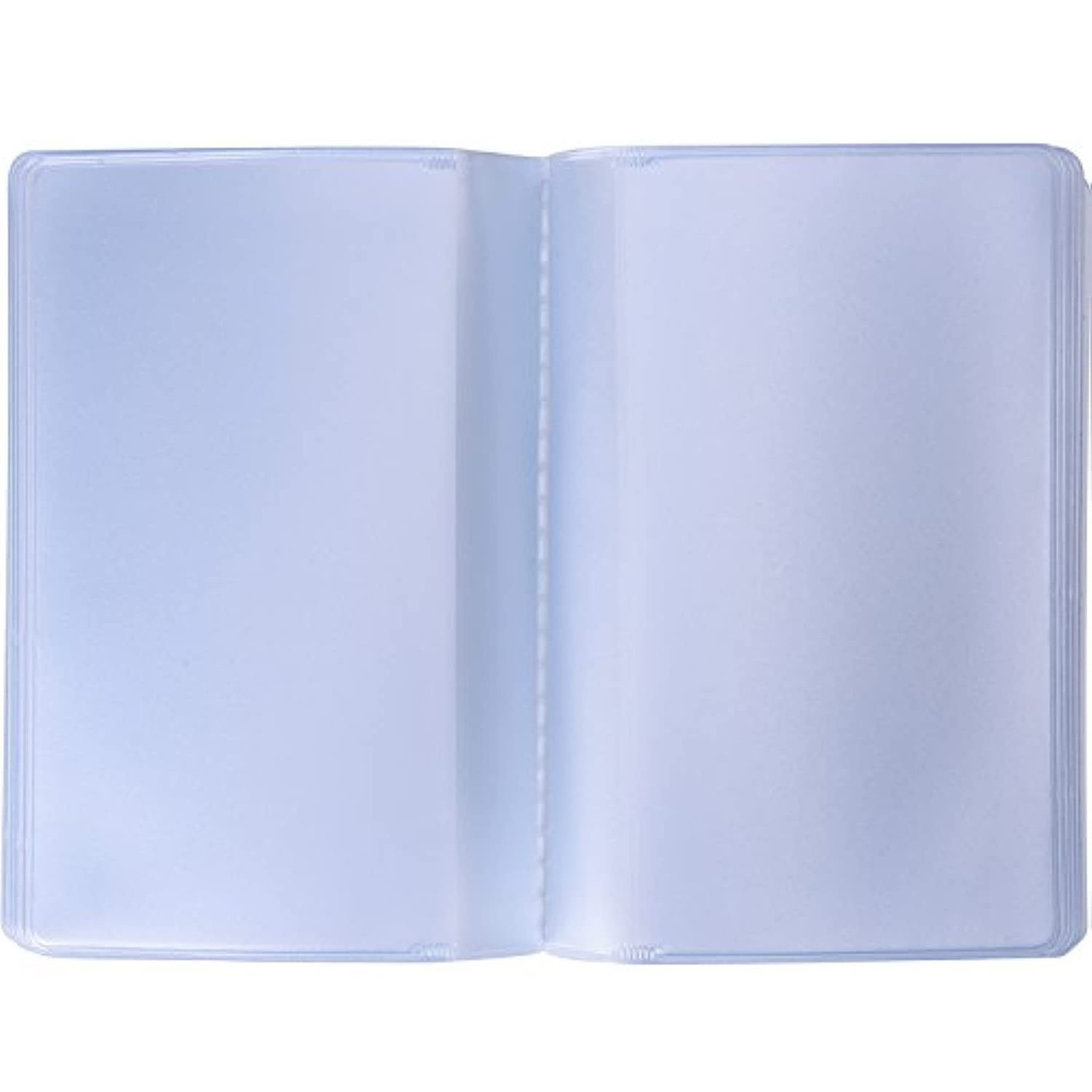 Plastic Wallet Insert Credit Card Holder with 10 Page 20 Slots and 10 Page 10 Slots ID Card Holder, Transparent