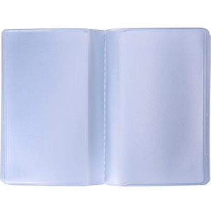 Plastic Wallet Insert Credit Card Holder with 10 Page 20 Slots and 10 Page 10 Slots ID Card Holder, Transparent