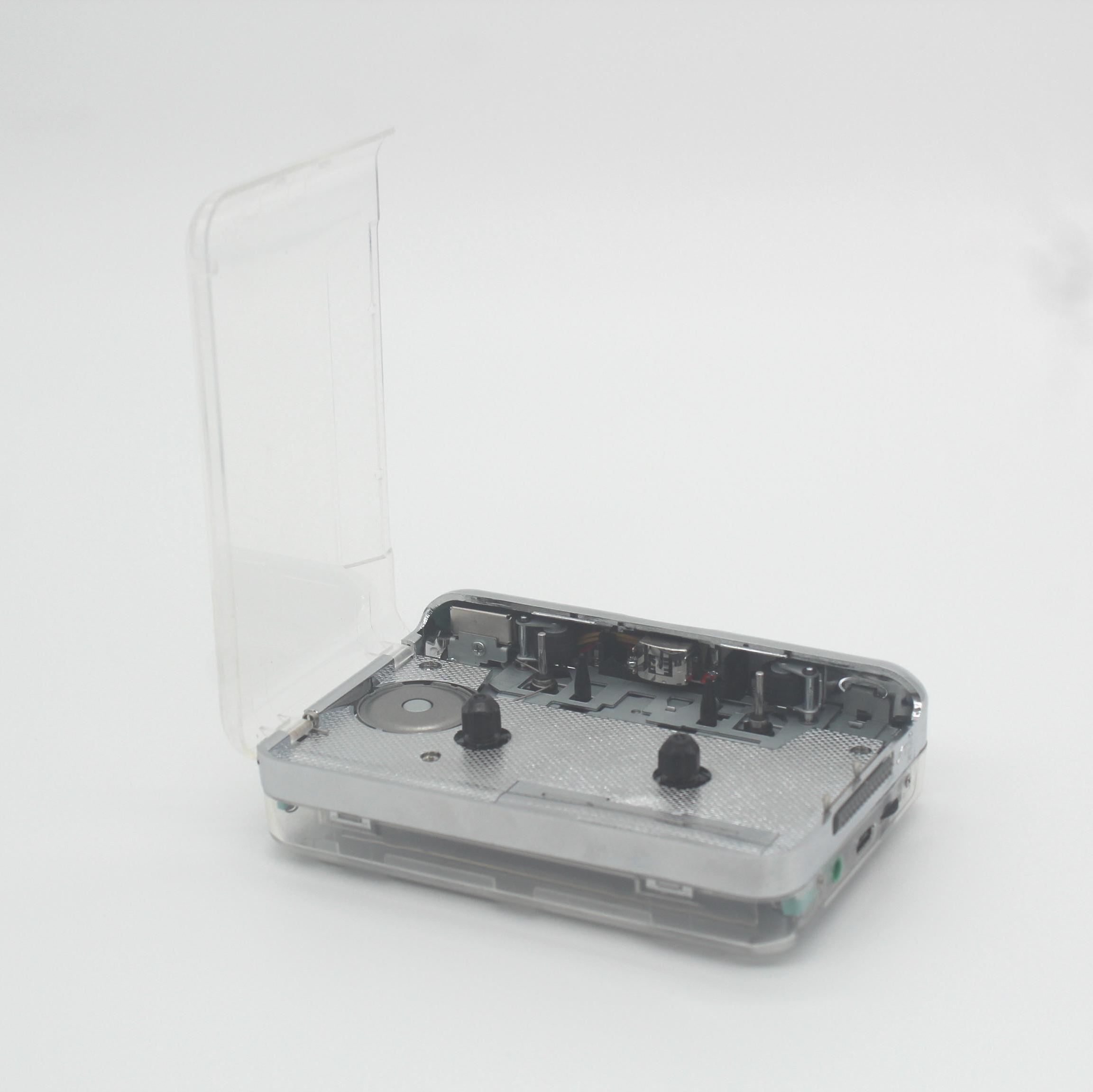 Newly Designed Transparent Cassette Player Portable Tape Player Captures MP3 Audio Music via type-c