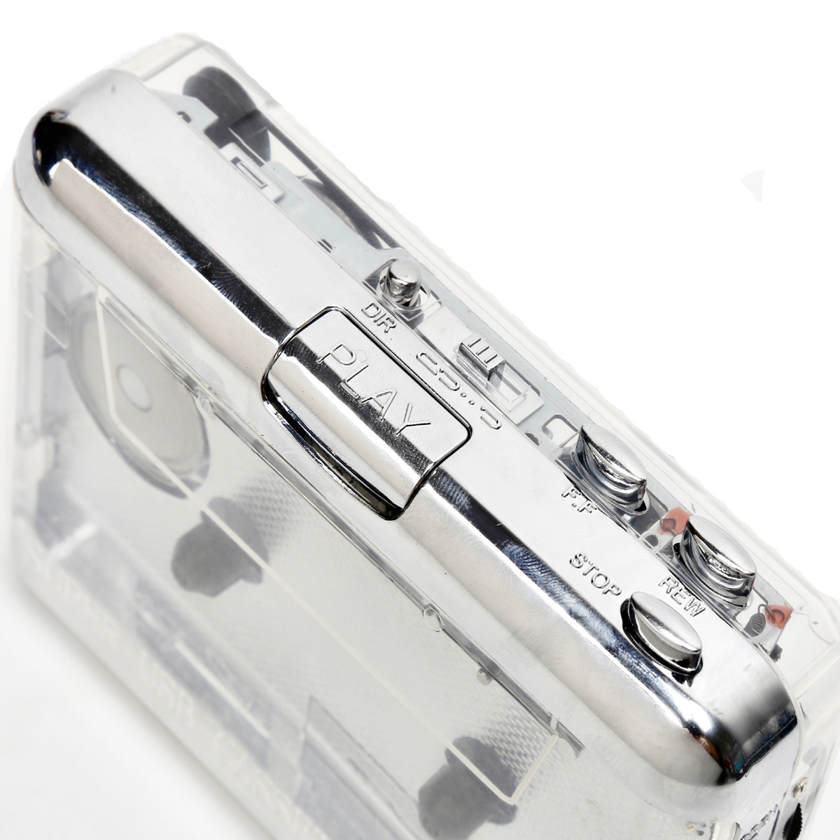 Mini Transparent Cassette Tape Recorder Player Walkman MP3 Player