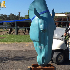 Giant Horse Bust Park Animal Sculpture with Bronze Horse Head Statue for Sale