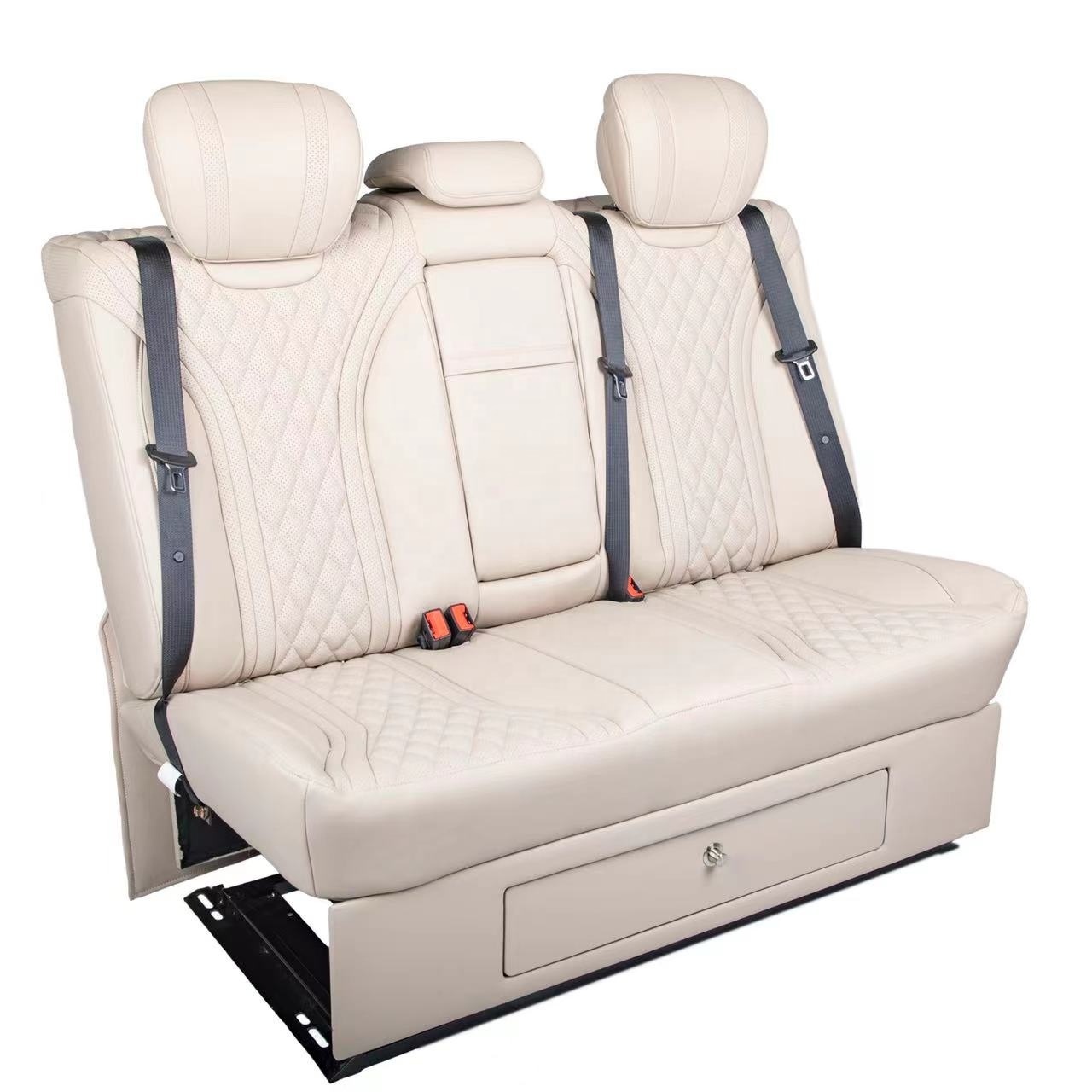 2022 factory Sofa Bed bench Seat/3 seats join together for MINI BUS luxury VIP car van limousine seat