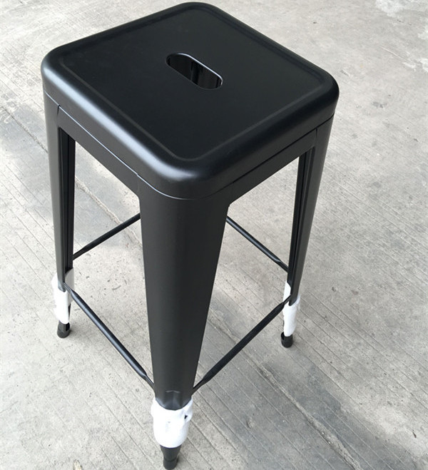 Good quality powder coating chairs blue color bar stools without back