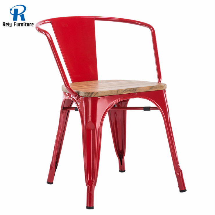 wood seat iron restaurant chairs for sale used