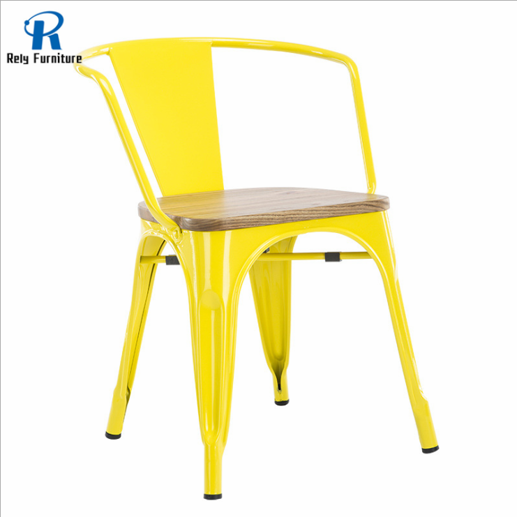 wood seat iron restaurant chairs for sale used