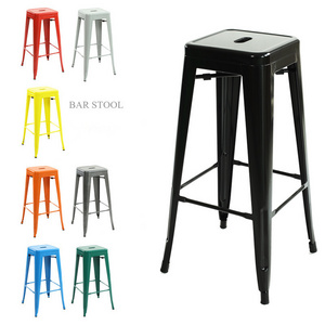 Hot sale french antique metal industrial vintage used cheap bar stool for cafe