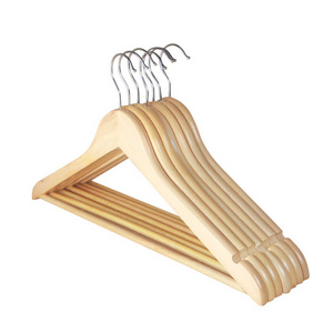 High quality clothing store customized wood hanger for garment ,Wooden non-slip hanger, hotel home drying rack